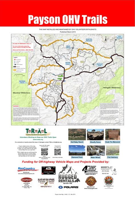 Tonto Recreation Alliance Tonto National Forest Payson Ohv Trails