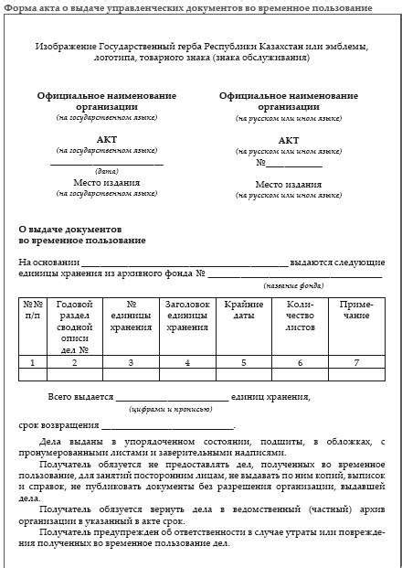 Акт выдачи