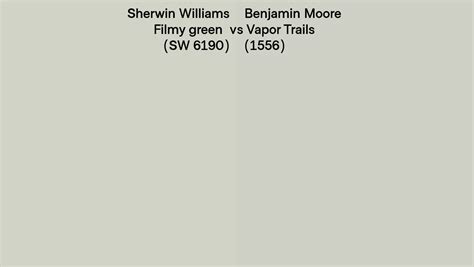 Sherwin Williams Filmy Green Sw 6190 Vs Benjamin Moore Vapor Trails