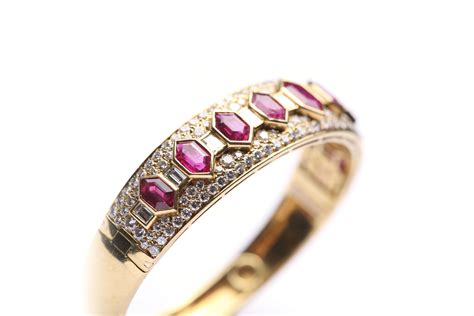 Iconic Ruby Diamond Bangle By Bulgari Eleuteri