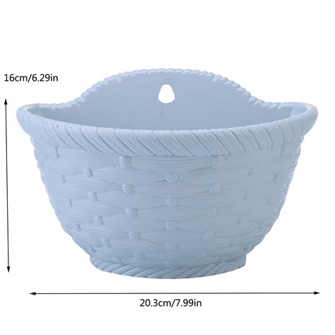 BINGLI Wall Hanging Flower Pots Plastic Semi Circular Fence Hanging ...