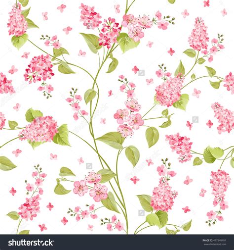 Fabric Texture Pattern Seamless Flowers Floral Stock Vector Royalty