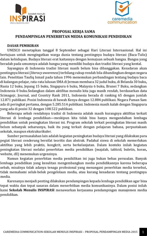 Contoh Proposal Workshop Jurnalistik Proposal Jurnalistik I Lembaga