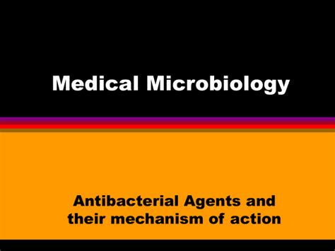 antimicrobial agents