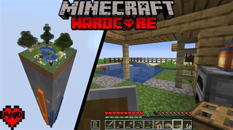 Minecraft Hardcore da TEK CHUNK TA 100 Gün Hayatta Kalmak Bölüm 1