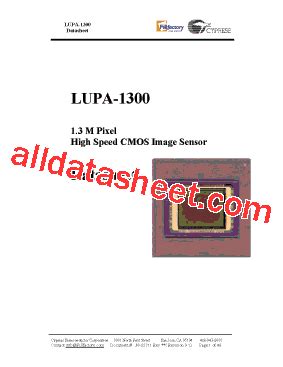 LUPA 1300 데이터시트 PDF Cypress Semiconductor