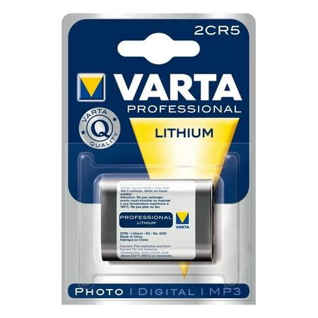 Varta Professional Lithium 2CR5 6V Battery 6203 - Walmart.com