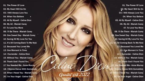 Celine Dion Best Songs Greatest Hits Top Songs Of Celine Dion