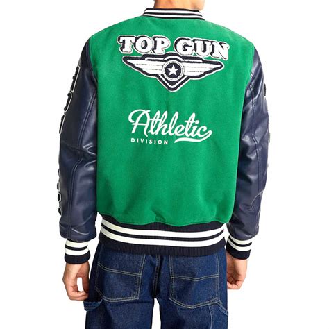 Top Gun® "Athletic Division" Varsity Jacket // Green (XS) - They'll