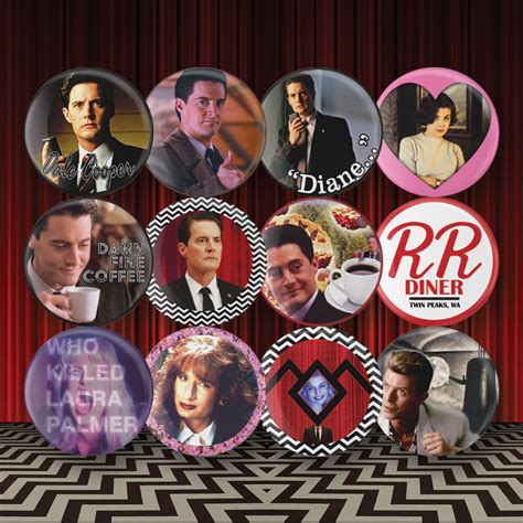 I Love Making Buttons Here S A Twin Peaks Set I Made Recently For My Favorite Show R Twinpeaks