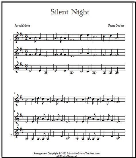 Guitar Chords Silent Night | Musical Chords