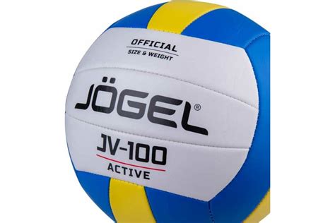 Волейбольный мяч Jogel JV-100, синий/желтый BC21 1/50 УТ-00019883 ...