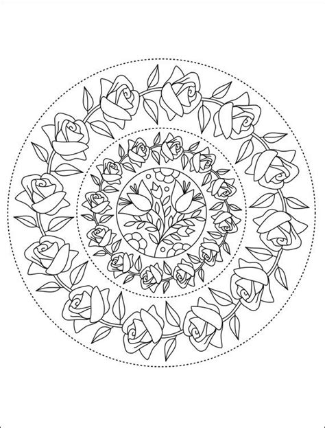 22 Printable Rose Mandala Coloring Pages Ideas Coloringgeek