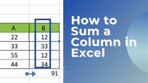 How To Sum A Column In Excel Add Up Cells In Excel Youtube