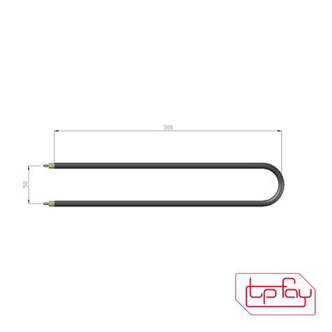 300mm U BENT 1000W 240V Tubular Heating Element - TP Fay