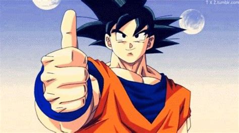 Goku Thumb up | Goku, Son goku, Japanese gif