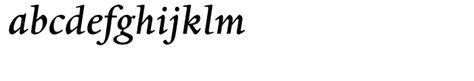 Dante Medium Italic Font What Font Is