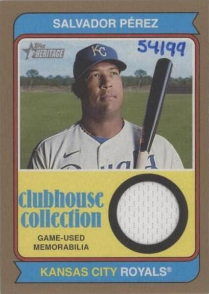 2023 Topps Heritage Clubhouse Collection Relics Gold CCR SP Salvador