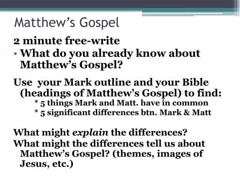 PPT - The Gospel of Matthew PowerPoint Presentation, free download - ID:5608184