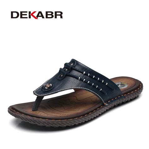 Dekabr New Arrival Summer Men Flip Flops High Quality Beach Sandals Non Slip Male Slippers