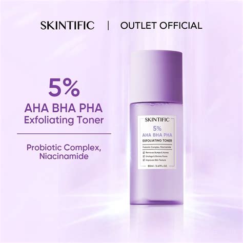 SKINTIFIC 5 Aha Bha Pha Exfoliating Toner Face Eksfoliasi Kesehatan