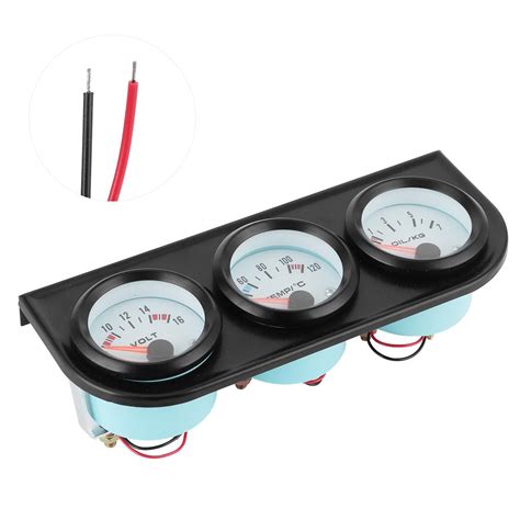 Buy Universal Car Triple Gauge Kit Water Temp Volts Oil Pressure Meter