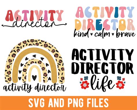 Activity Director Svg Activity Director Png Activities Etsy