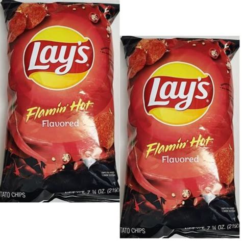 Frito Lay Lay S Flamin Hot Potato Chips Oz Bag Pack Of Ebay