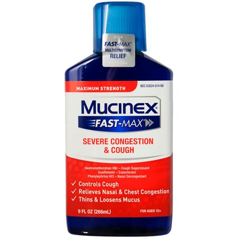 Mucinex® Fast Max® Severe Congestion And Cough Liquid Reviews 2022