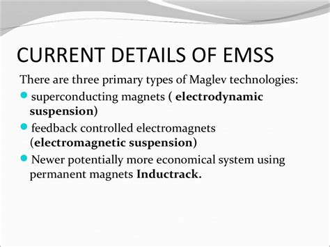 Electromagnetic suspension-system