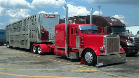 Pin By Ray Leavings On Cattle Trucks Big Rig Trucks Peterbilt Trucks