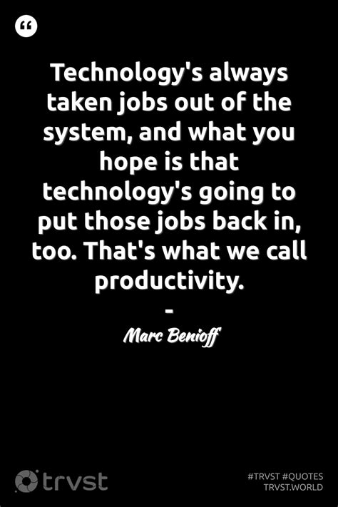 Technology S Always Taken Jobs Out Of The System And What You Hope Is