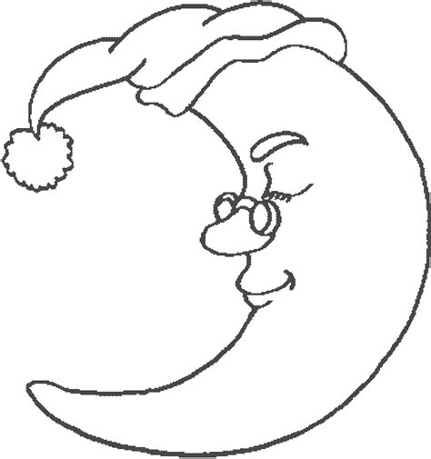 Coloring Pages | Christmus Moon Coloring Pages