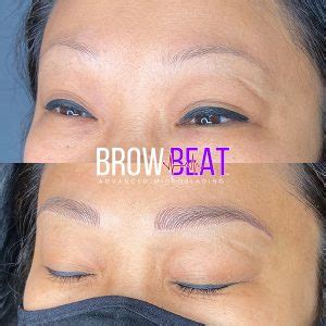 Before And After 2021 BrowBeat Studio Dallas Advanced Eyebrow