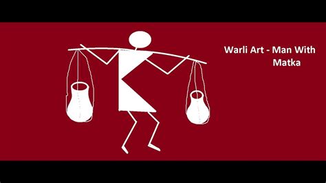 Warli Art 4 Man With Matka Ms Paint Learn With Fun Youtube