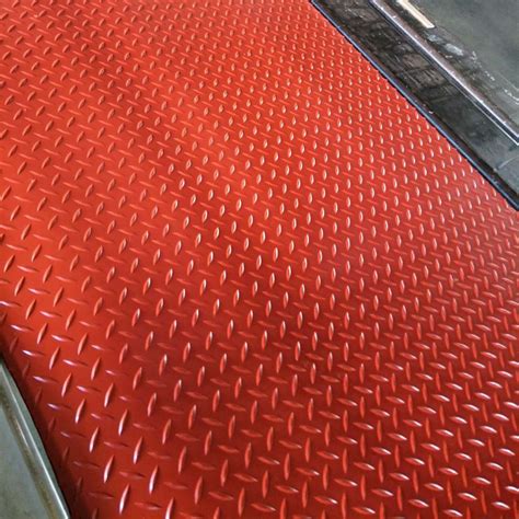 Factory Manufacture Anti Slip Waterproof Red Diamond Rubber Sheet