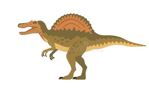 Vector Spinosaurus Dinosaur Stock Vector Illustration Of Ancient