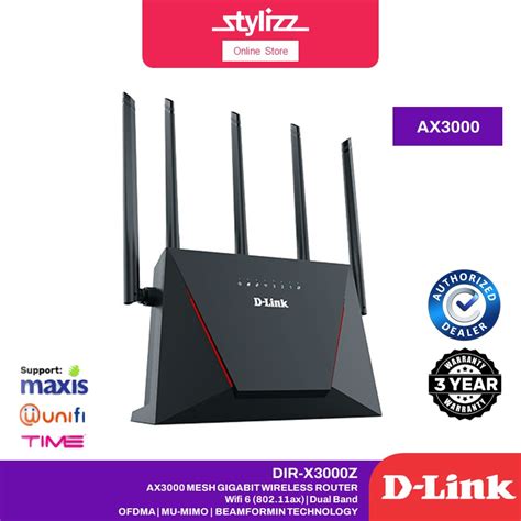 D Link Dir X Z Ax Mesh Gigabit Wireless Router Wifi With Ofdma