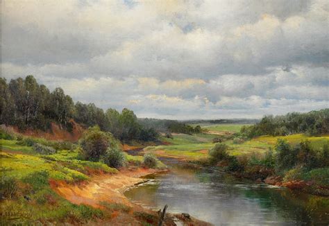 Veltz Ivan Avgustovich River Landscape 1 Ivan Avgustovi Flickr