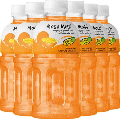 Mogu Mogu Drink Orange Juice 6 Packs Drinks For Kids