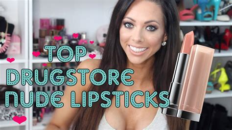 Xobrunettebarbie Top Drugstore Nude Lipsticks YouTube
