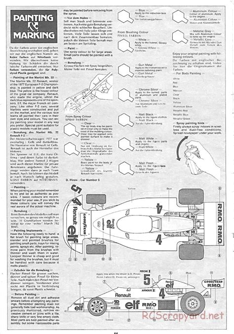 Tamiya 58014 Manual • Martini Mk22 Renault F2 • Rcscrapyard