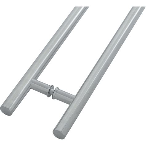 Guardsman Back To Back Entrance Inline Pull Handles 800 X 32mm X1 2mm Satin Stainless Steel