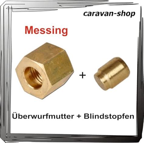 Blindstopfen Berwurfmutter Messing Mm F R Verschraubungen