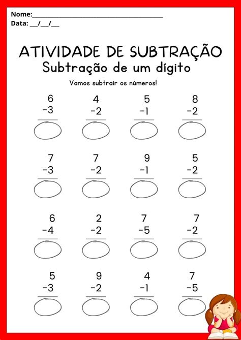 10 Problemas de Subtração para imprimir SÓ ESCOLA Descubra o