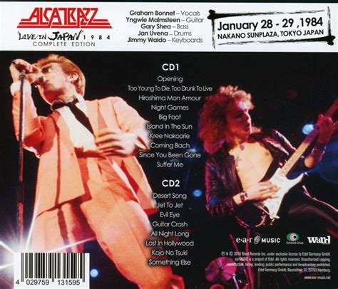 Alcatrazz Live In Japan Complete Edition Cds Jpc