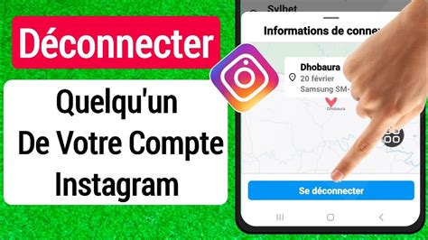 Comment déconnecter son compte Instagram de tout les appareils 2023