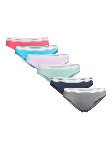 Secret Treasures Women S Cotton Bikini Panties Pack Walmart