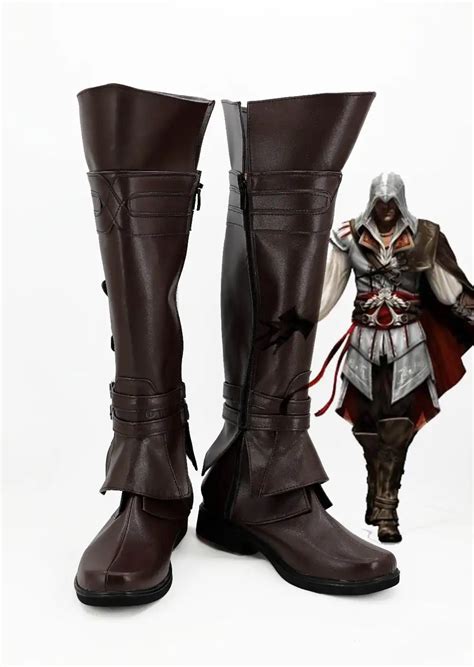 Alta Calidad Ezio Auditore Cosplay Traje De Los Hombres Adultos Ezio