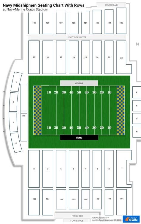 Navy Marine Corps Stadium Map